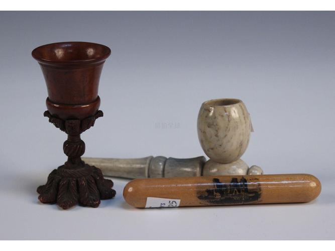 441 a 19th century carved treen chalice
